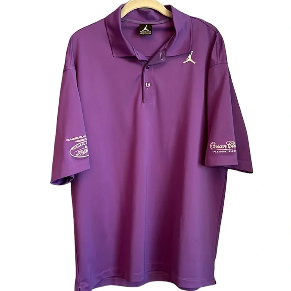 Jordan Celebrity Invitational Purple Polo Men’s Size L